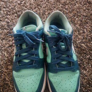 Geode teal dunk low